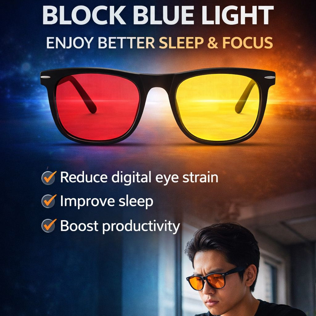 Lumiq™ Red Transparent  Blue Light Protection Glasses